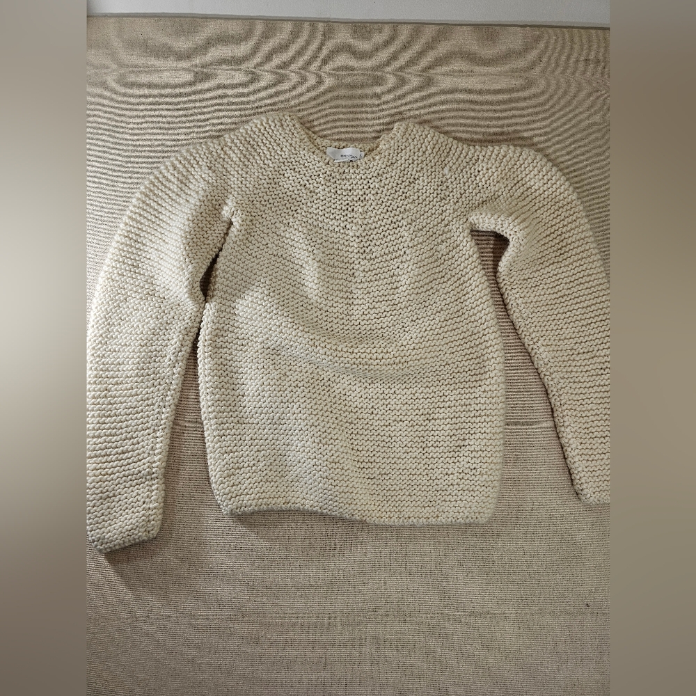 DKNY PURE chunky sweater Large Cream